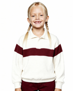 Knitted polo sweater