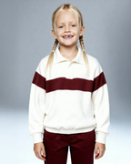 Knitted polo sweater