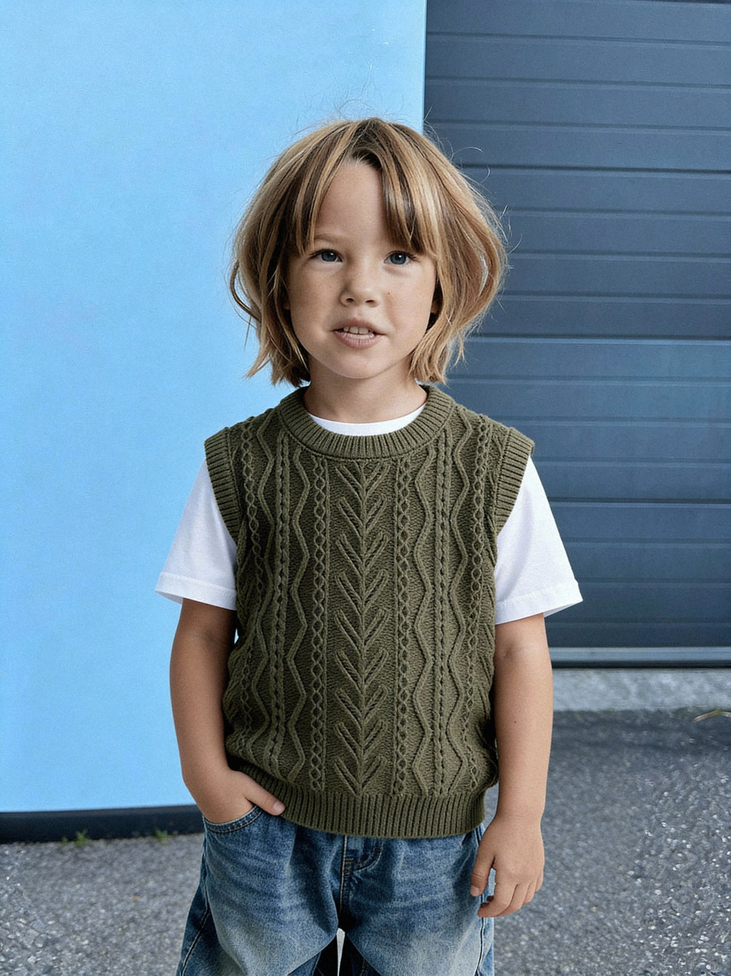 Knitted vest