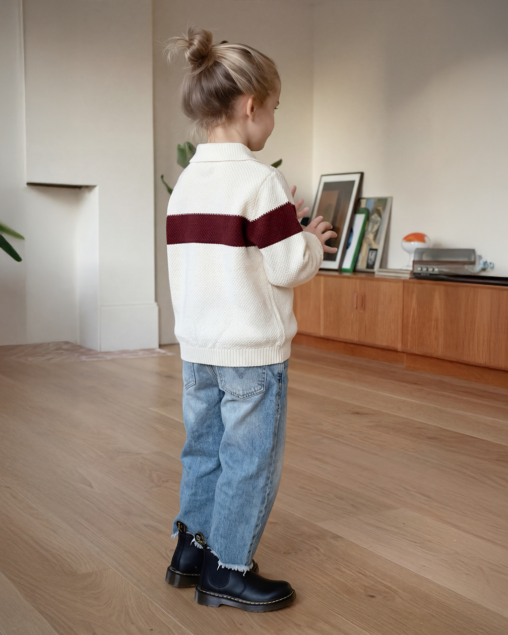 Cool ( Polo sweater + Barrel pants )