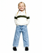 Knitted polo sweater