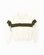 Knitted polo sweater