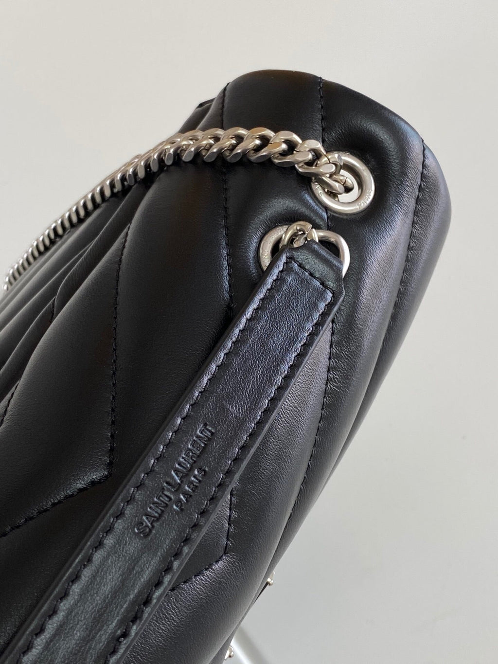 Quilted Leather Chain Shoulder Bag
