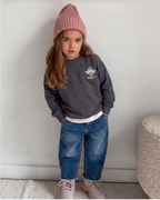 The Little Icon (Camp Sweatshirt + Barrel Pants)