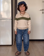 Cool ( Polo sweater + Barrel pants )