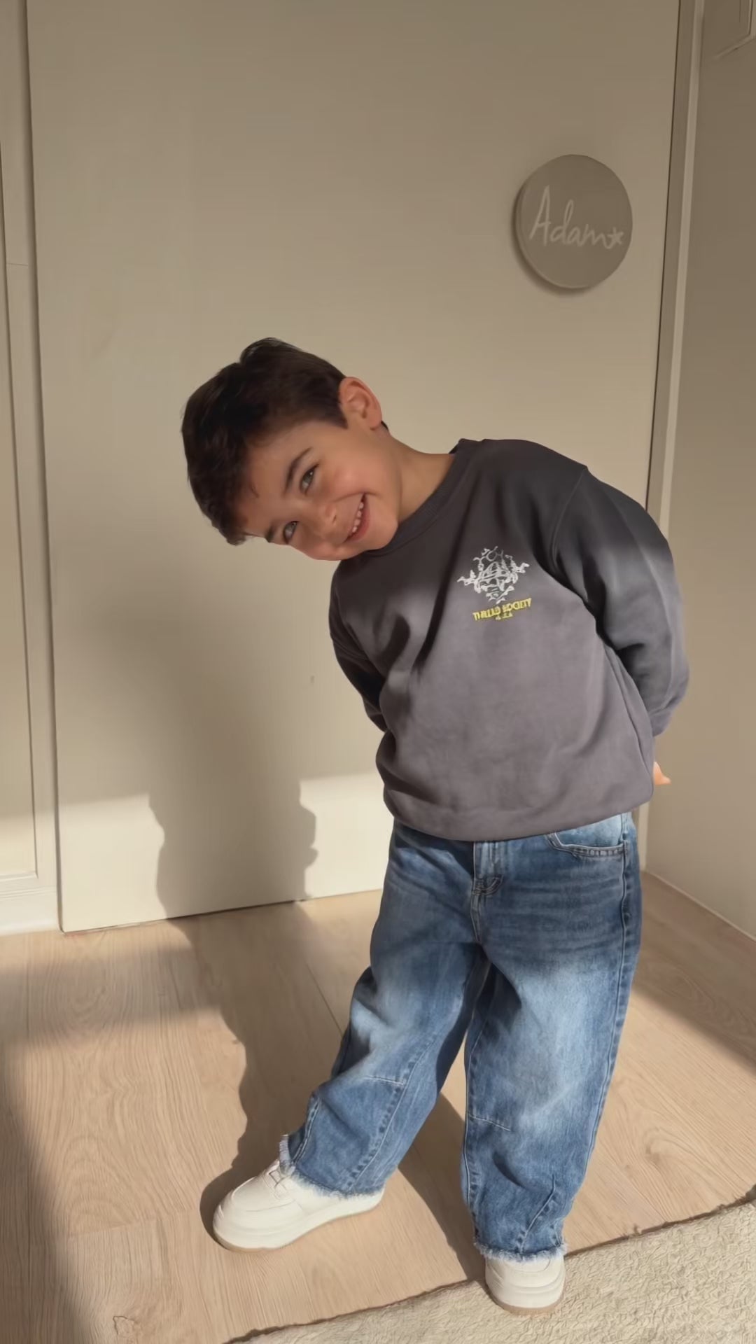 The Little Icon (Camp Sweatshirt + Barrel Pants)